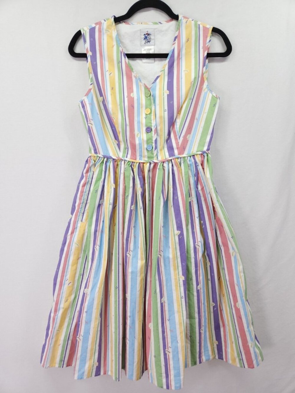 Disney Dress Shop Small Dapper Dans Pin Up Dress Striped Retro Rockabilly